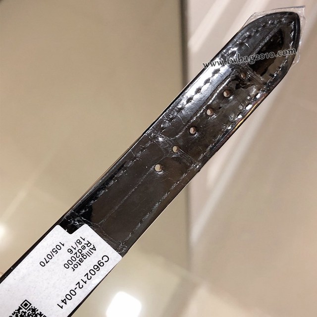 蕭邦情人限量版-躍動的心石英鱷魚皮女士腕表 蕭邦快樂鑽系列女表  gjs2236